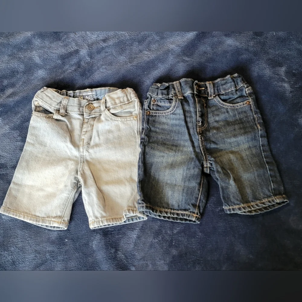 The Children's Place Boys denim shorts, 3T, Brendan, and Corson wash